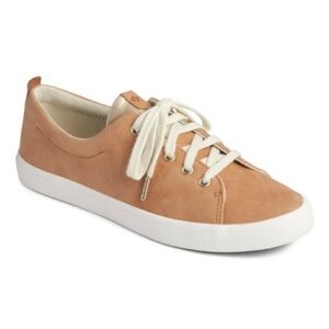 Sperry Sailor Lace to Toe Leather Sneakers in Peanut